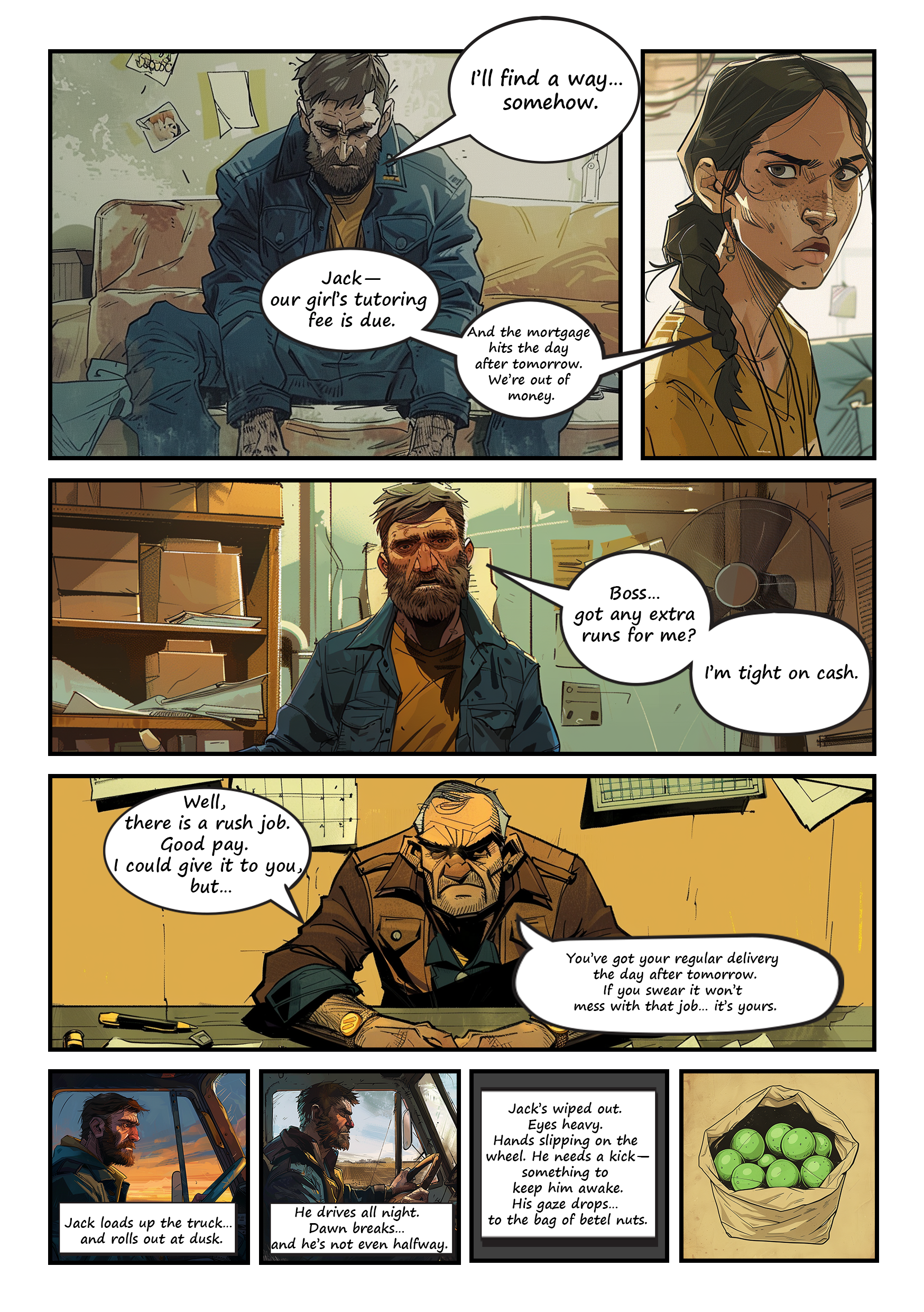 The Betel Driver comic page 1